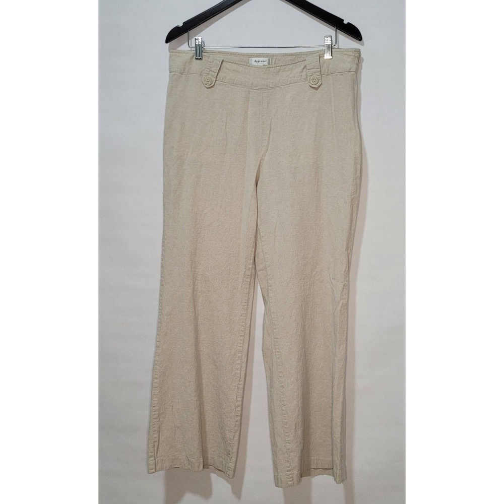 Appraisal Khaki Linen Pants Size 14